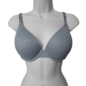 PINK Victoria's Secret Wear Everywhere Push Up Bra Sky Blue 34DD
